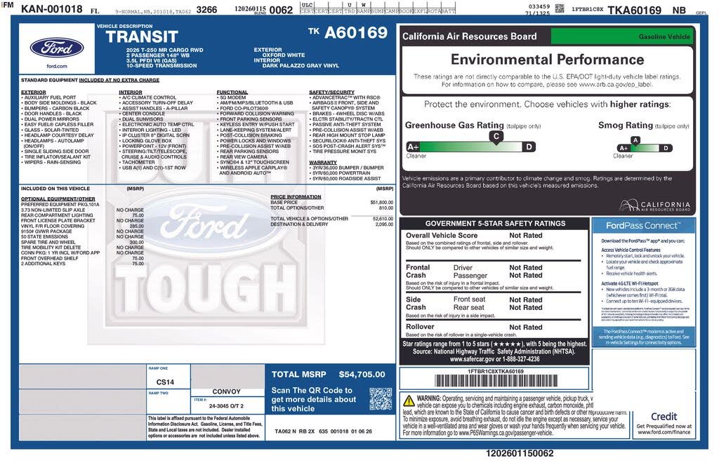 2026 Ford Transit-250 Medium Roof