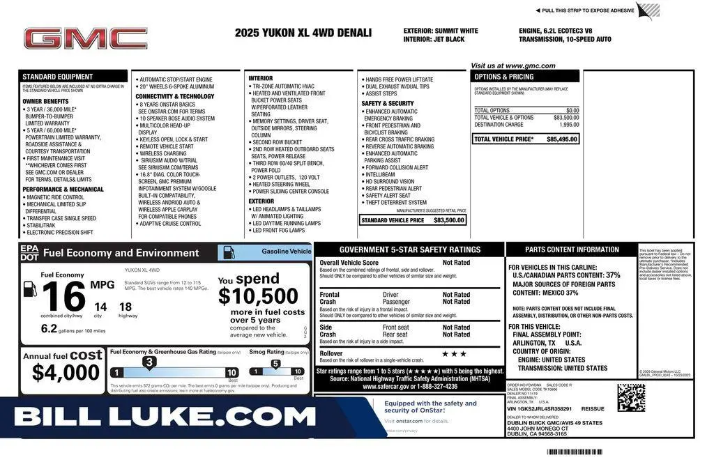 2025 GMC Yukon XL Denali