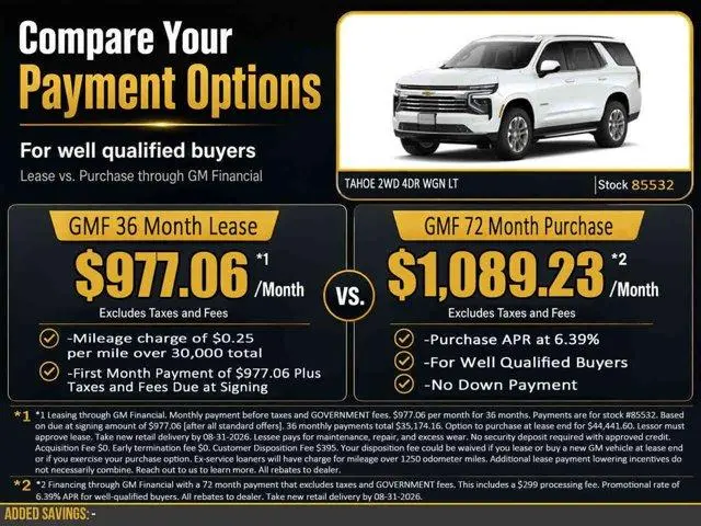 2026 Chevrolet Tahoe LT