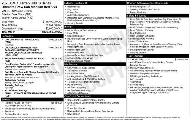2025 GMC Sierra 2500 Denali Ultimate
