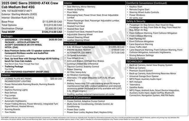 2025 GMC Sierra 2500 AT4X