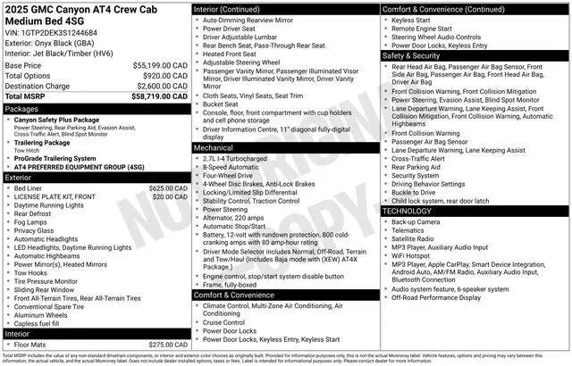 2025 GMC Canyon AT4