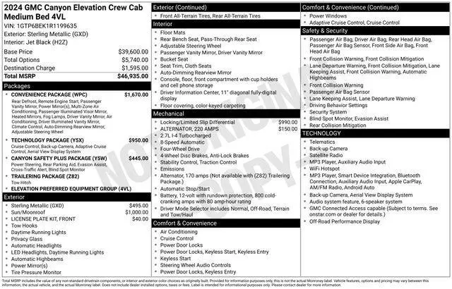 2024 GMC Canyon Elevation