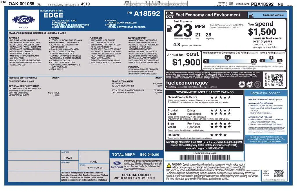 2023 Ford Edge SEL