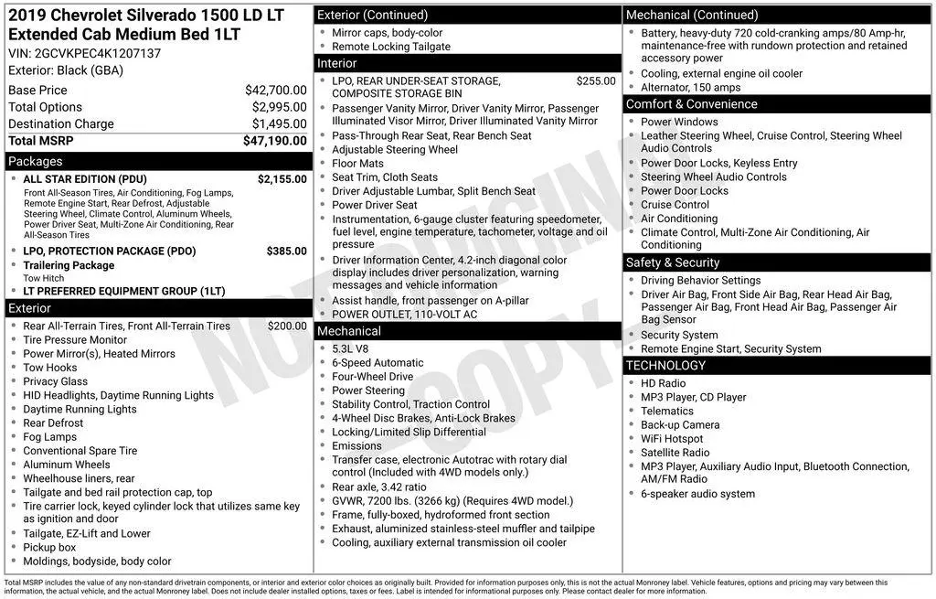 2019 Chevrolet Silverado 1500 LD LT