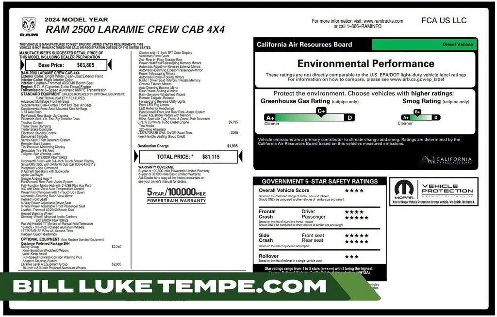 2024 Ram 2500 Laramie