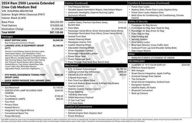 2024 Ram 2500 Laramie