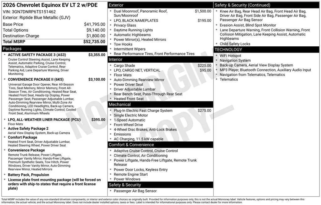 2026 Chevrolet Equinox EV LT 2