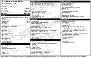 2023 Toyota Sequoia Platinum